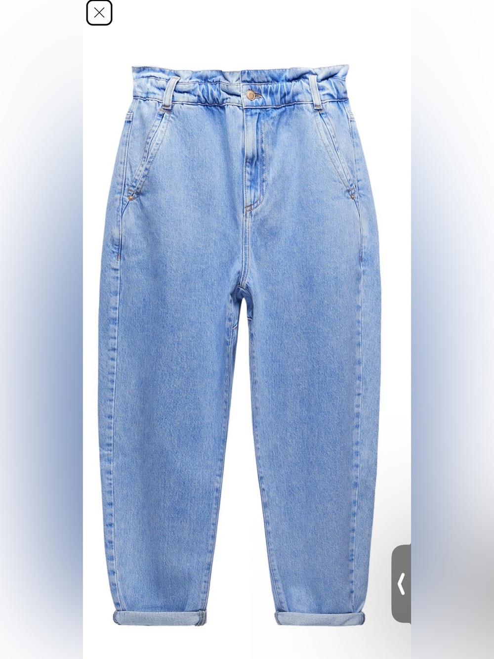 Zara elastic waist jeans